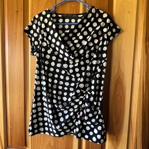 Porto San Francisco black and white dots top Size 3